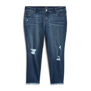 1822 Denim Women's Plus Size Walker Re:Denim Sustainable Girlfriend Jeans